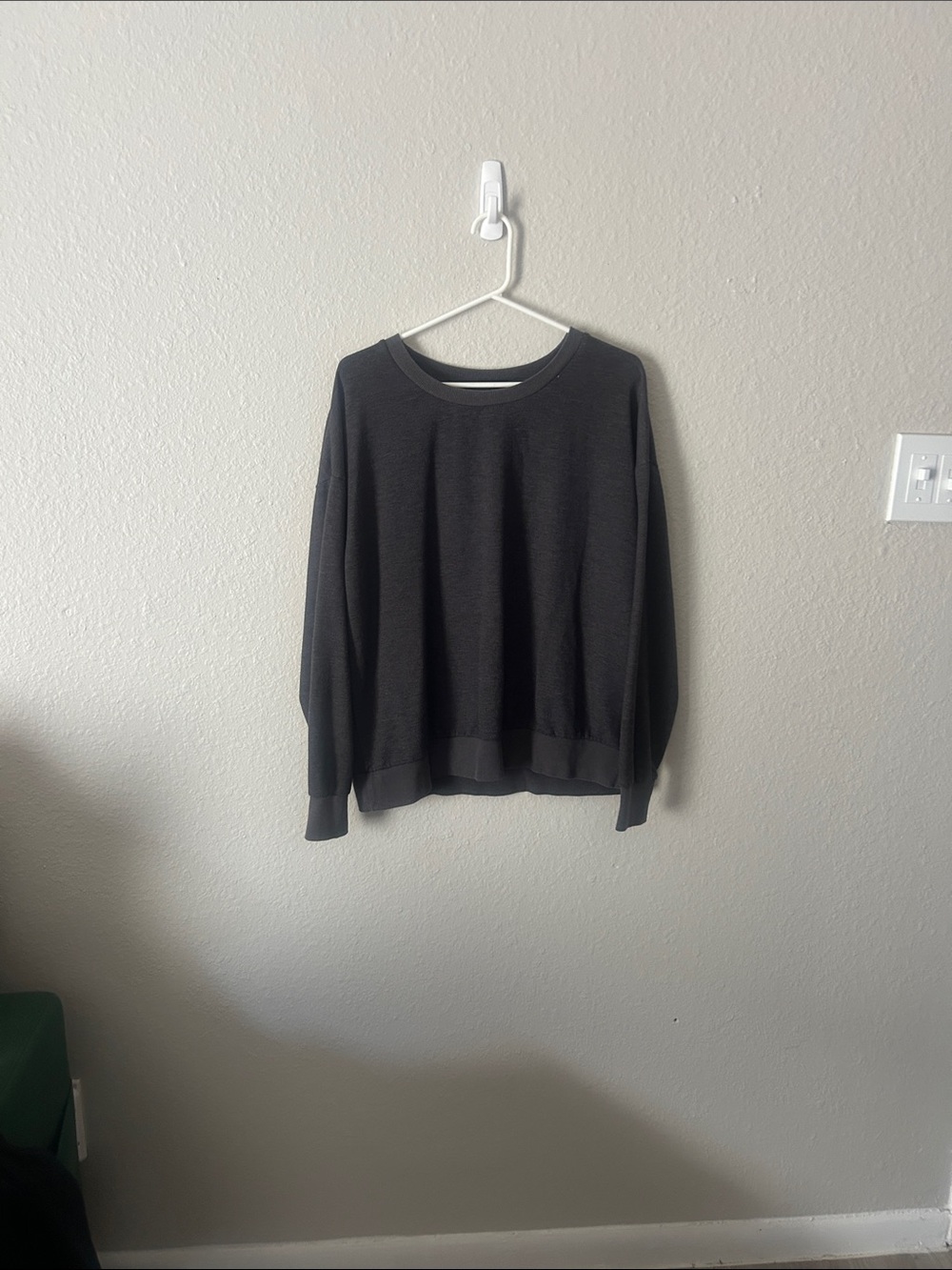 Reebok Black Crewneck Sweatshirt with White Logo
